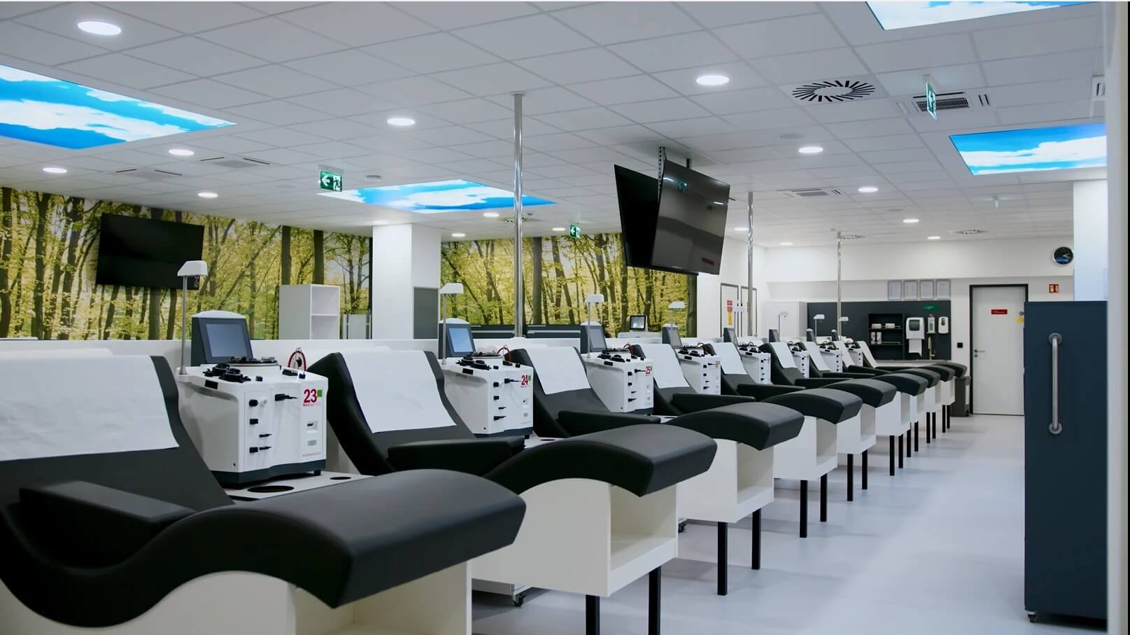 Az új miskolci CSL Plasma centrum tágas donorterme