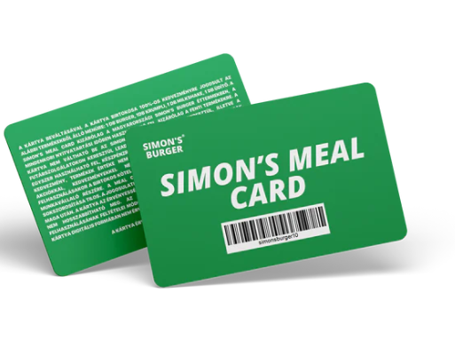 Simon’s Burger Meal Card