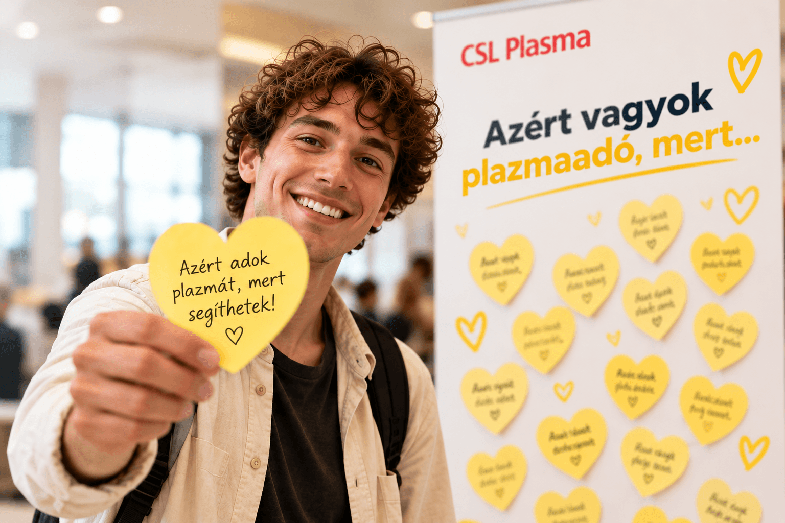 Plazmaadó a saját üzenetével a Plazmaadók Hetén